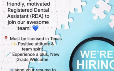 Now Hiring: Full Time – Full Time RDA