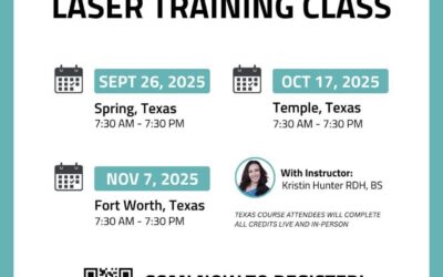 Upcoming Diode Laser Training Classes – Earn 12 CE Credits