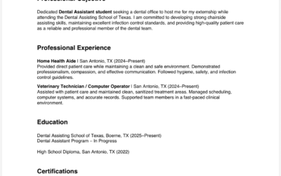 Clarissa Flores – San Antonio Applicant